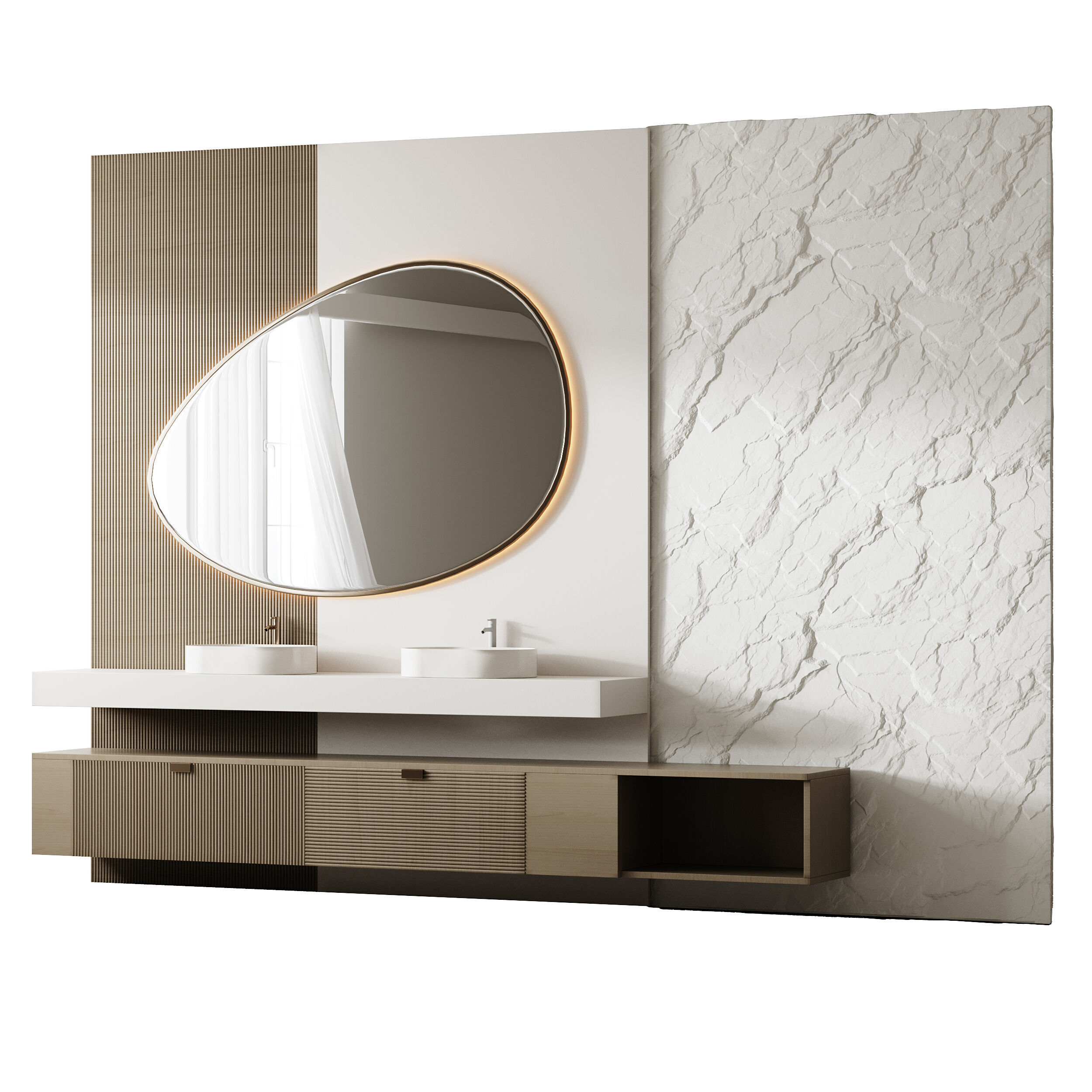 Bathroom furniture 23 3D model_12