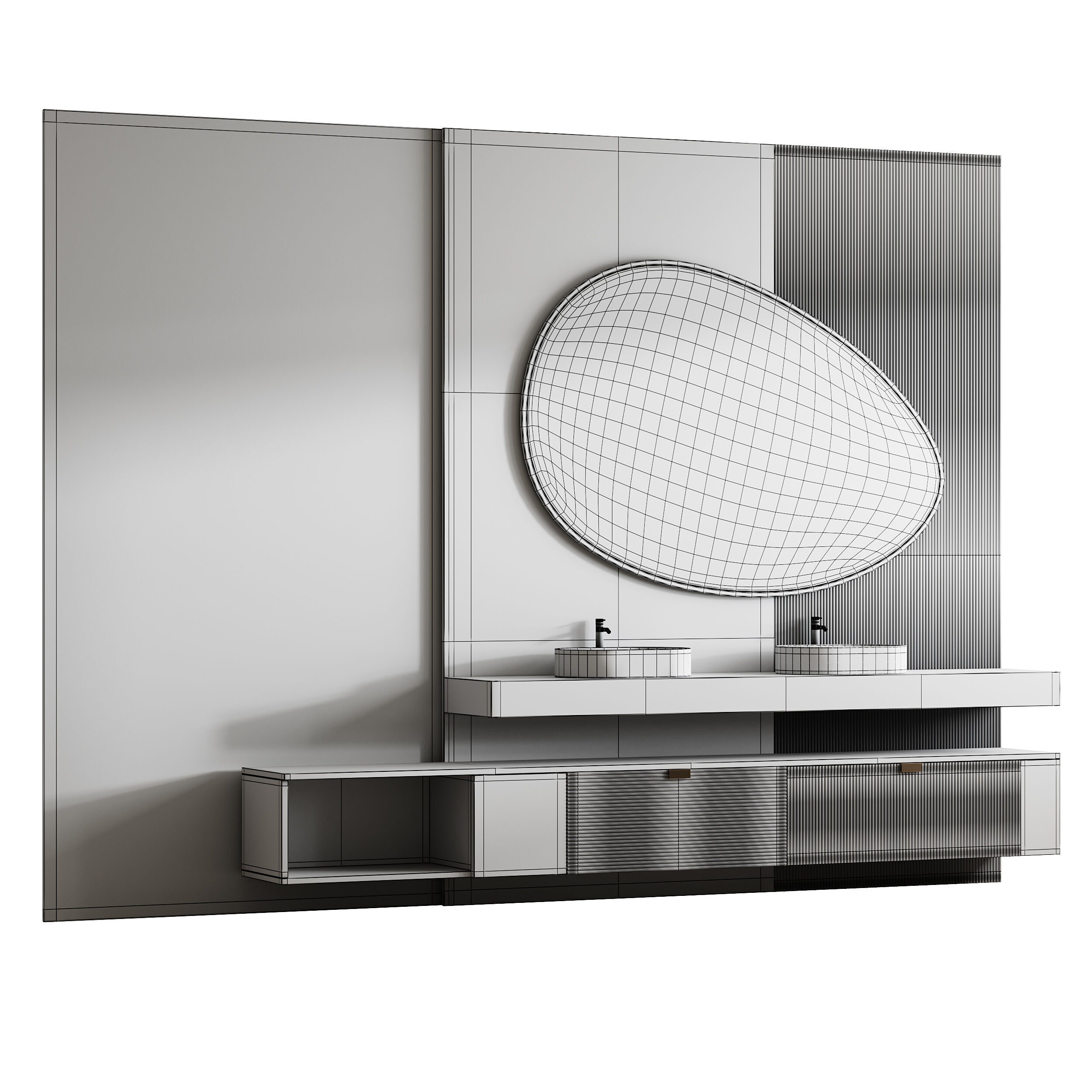 Bathroom furniture 23 3D model_14