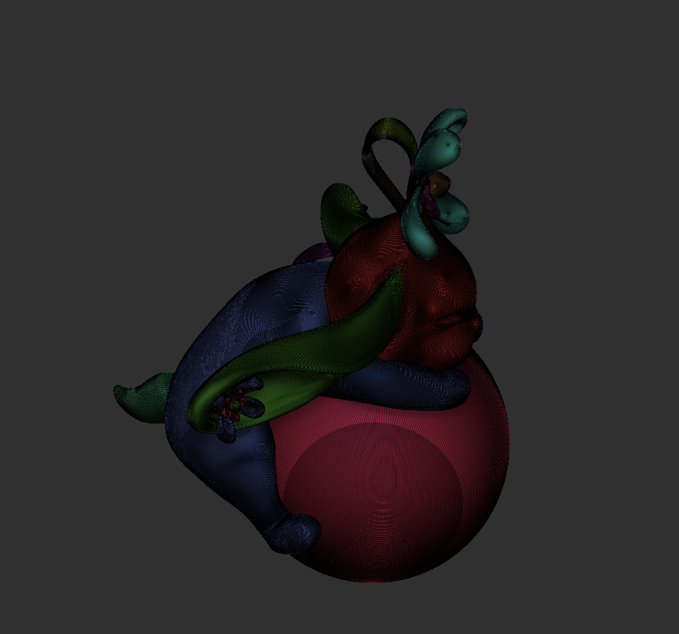 Cute Bunny Figurine on Ball  3D Print Model Free 3D print model_10