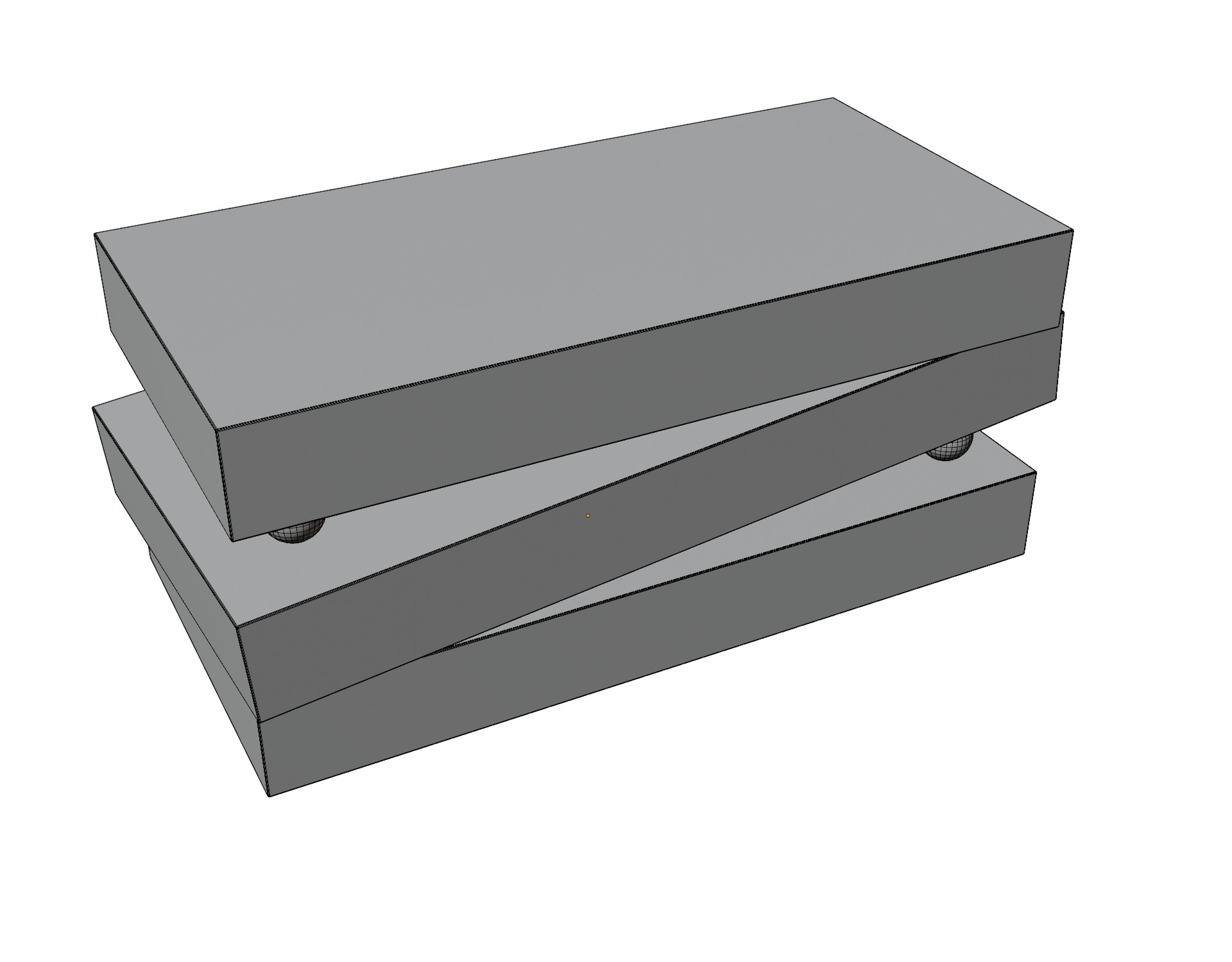 Realistic Simple Coffee Table 3D model_3