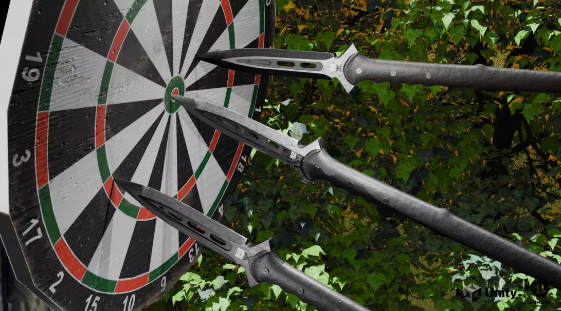 Spear And Dagger Bundle 3D model_0