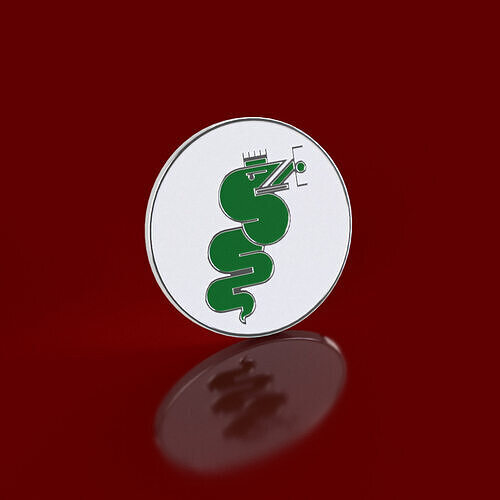 Alfa Romeo 2000 GTV C-Pillar Serpent Badge 3D print model