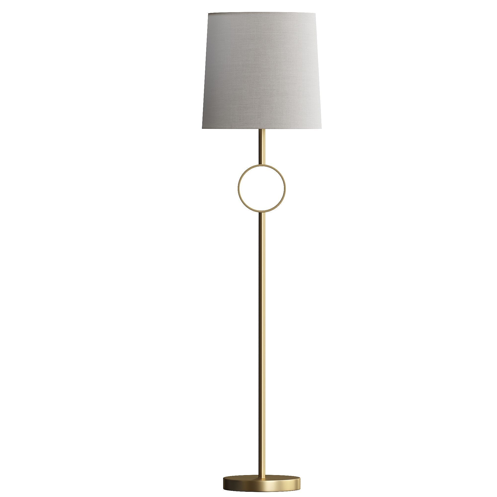  Metal Ring Floor Lamp 3D model_1