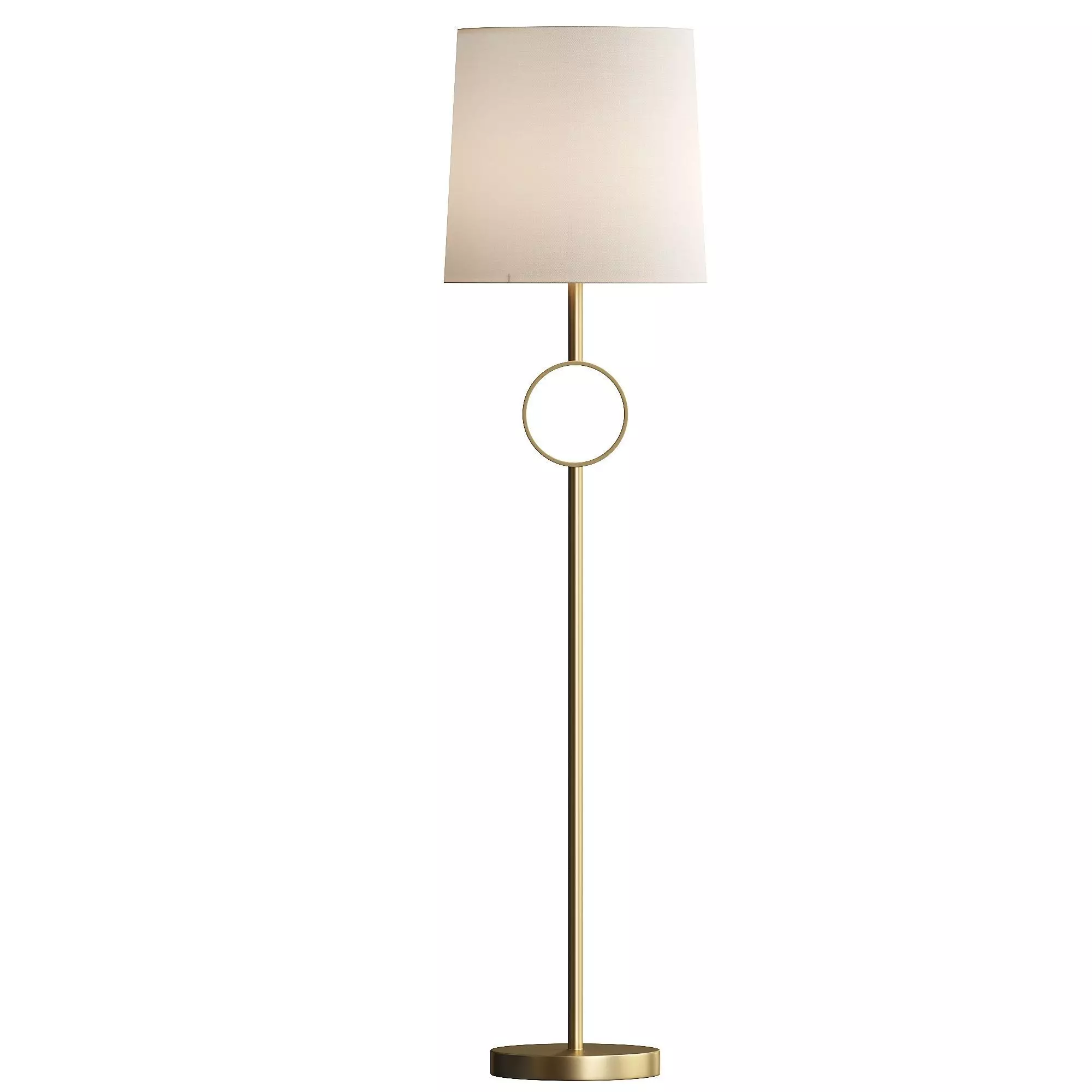  Metal Ring Floor Lamp 3D model_0