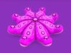 Stylized Starfish Pillow Cartoon Cushion  Low-poly 3D model_1