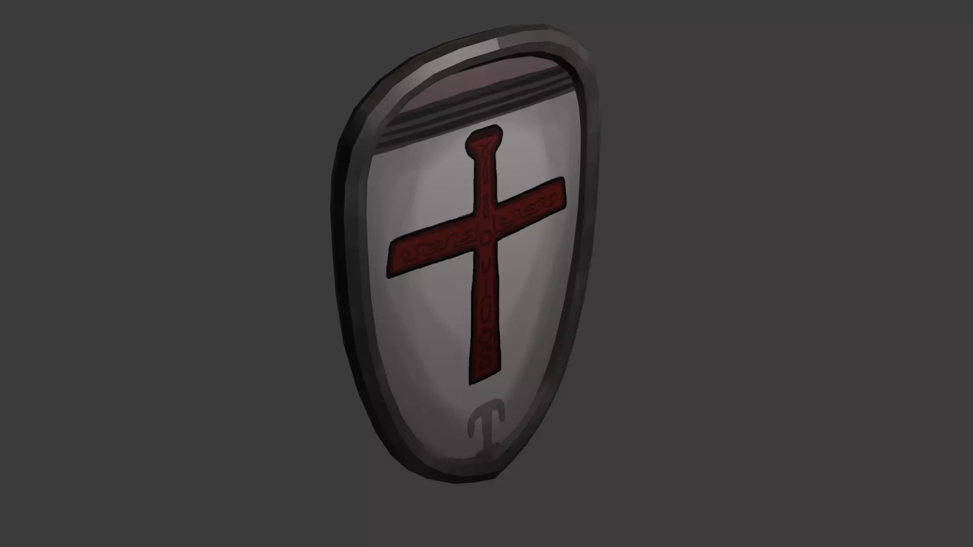 Knight Shield 3D model_0
