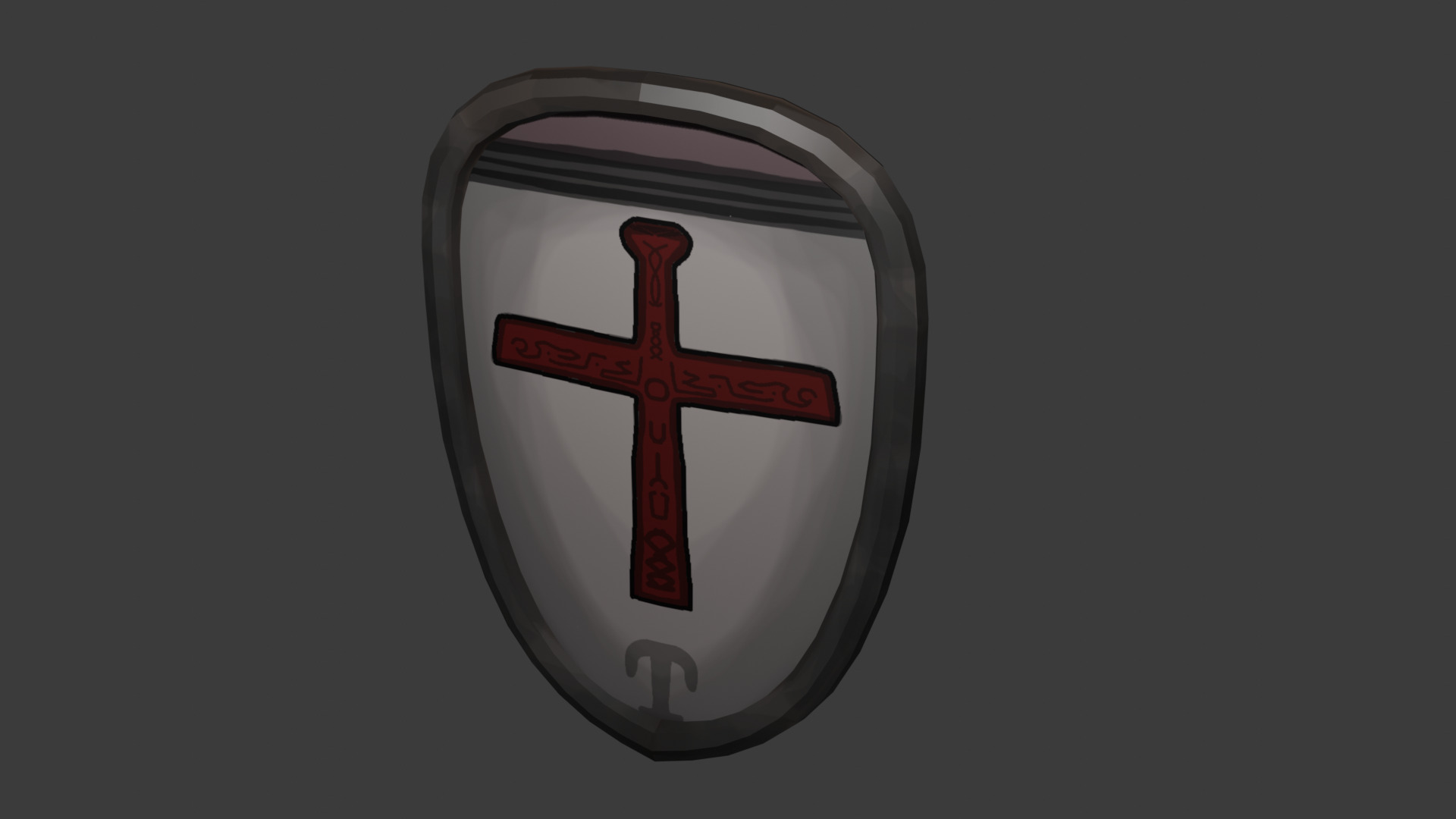 Knight Shield 3D model_1