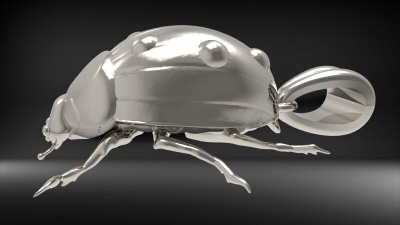 Ladybug Pendant Necklace charm Bracelet Jewelry 3D print model_5