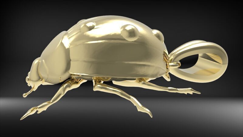 Ladybug Pendant Necklace charm Bracelet Jewelry 3D print model_16