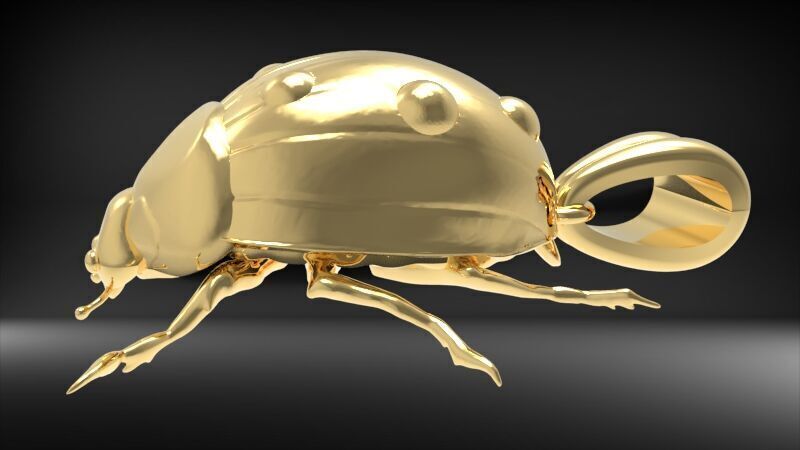 Ladybug Pendant Necklace charm Bracelet Jewelry 3D print model_8