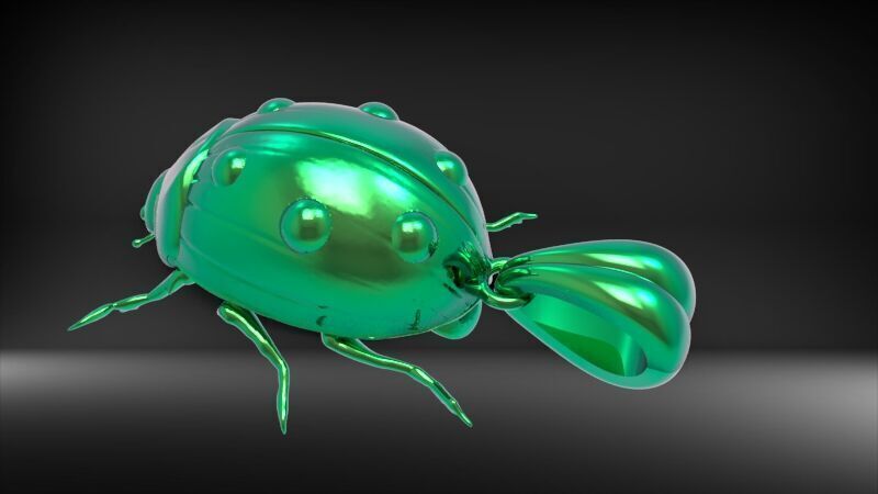 Ladybug Pendant Necklace charm Bracelet Jewelry 3D print model_12