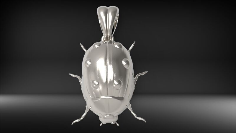 Ladybug Pendant Necklace charm Bracelet Jewelry 3D print model_25
