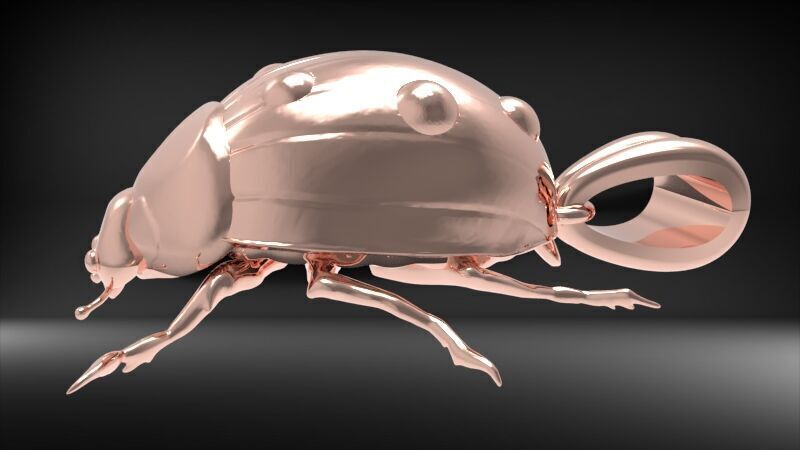 Ladybug Pendant Necklace charm Bracelet Jewelry 3D print model_11