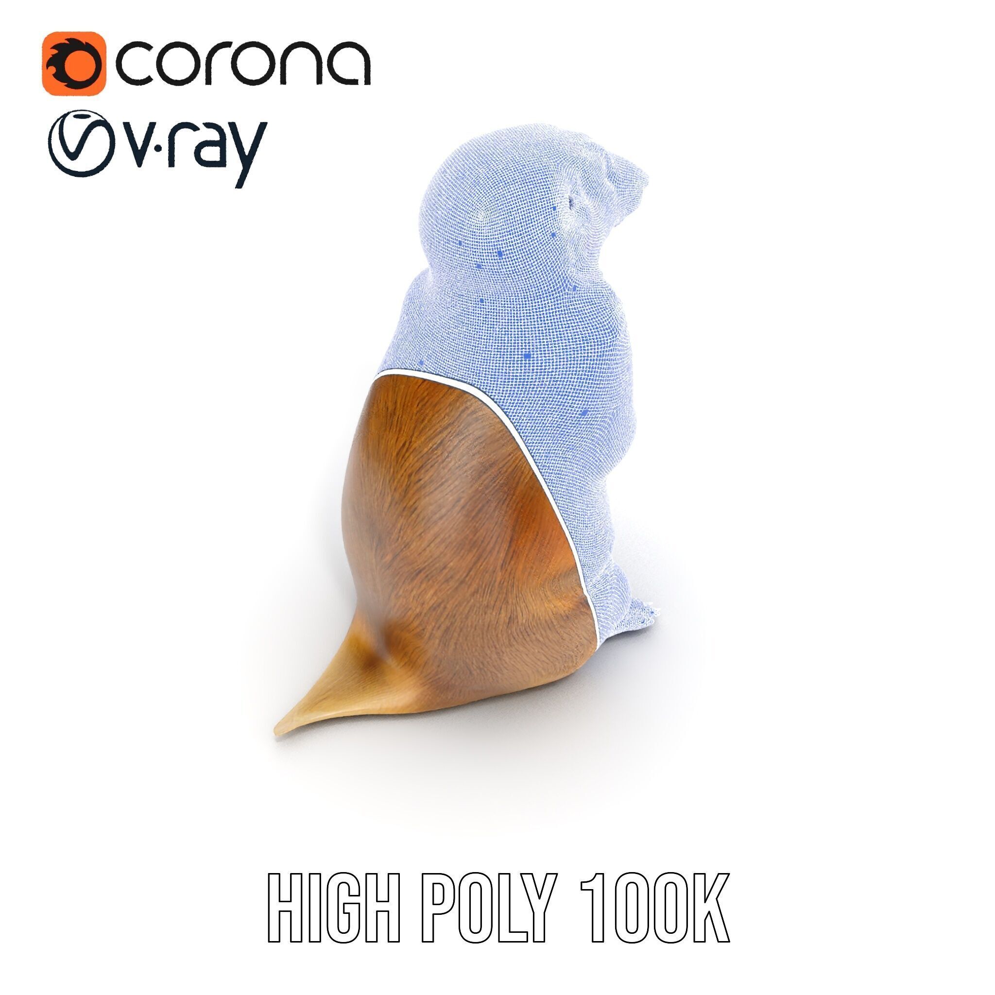 Prairie Dog D Model Pack with Detailed Fur and Textures Low-poly 3D model_20