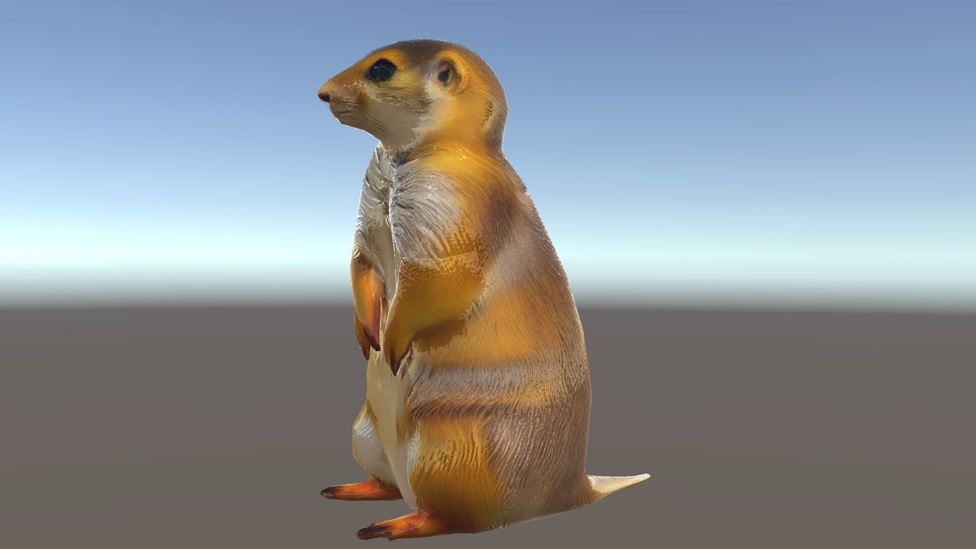 Prairie Dog D Model Pack with Detailed Fur and Textures Low-poly 3D model_35