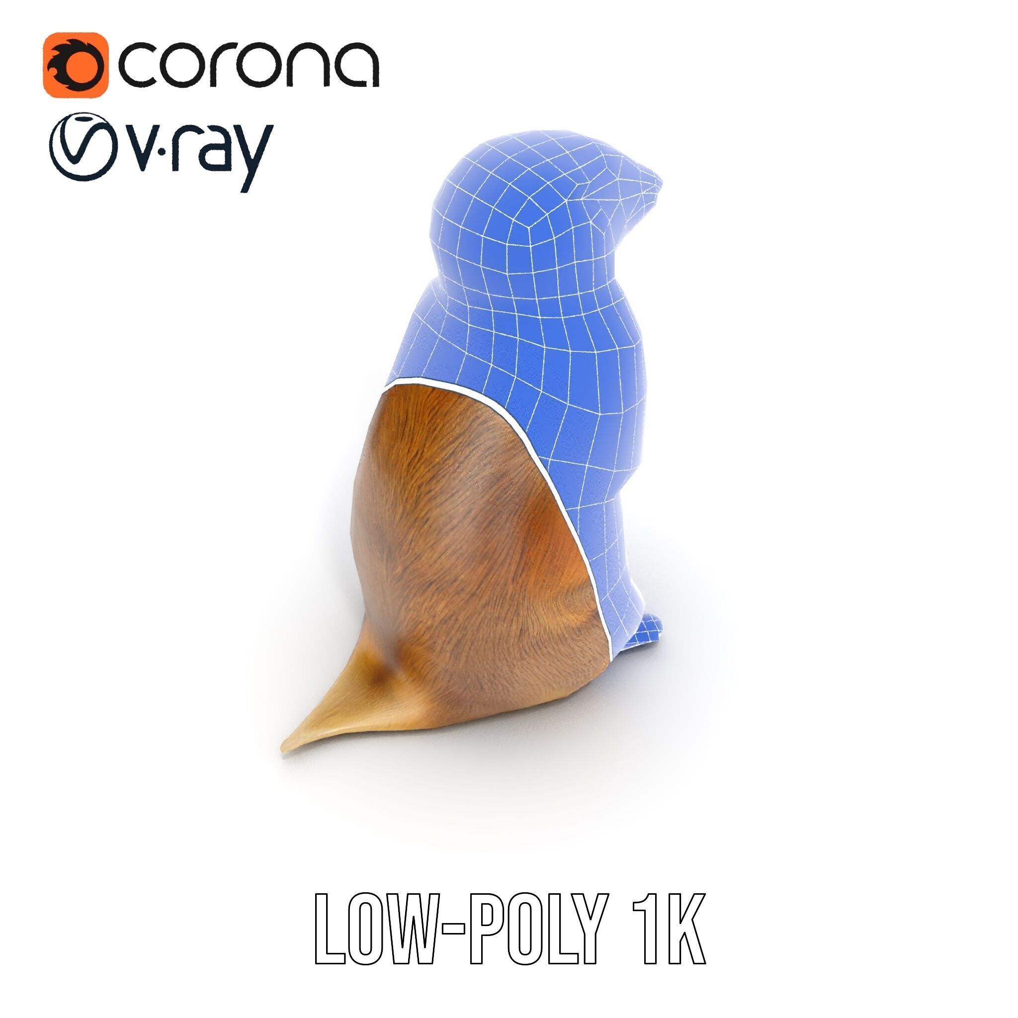 Prairie Dog D Model Pack with Detailed Fur and Textures Low-poly 3D model_22