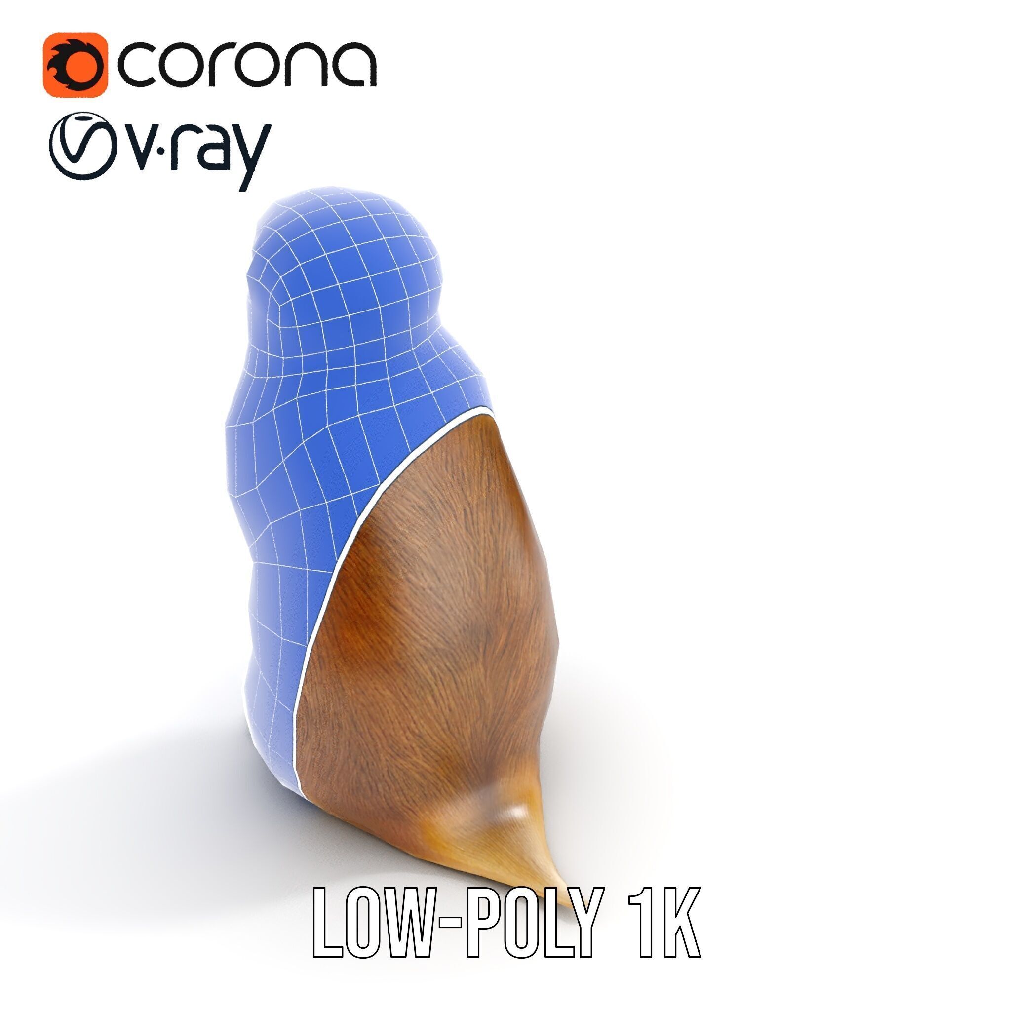 Prairie Dog D Model Pack with Detailed Fur and Textures Low-poly 3D model_29