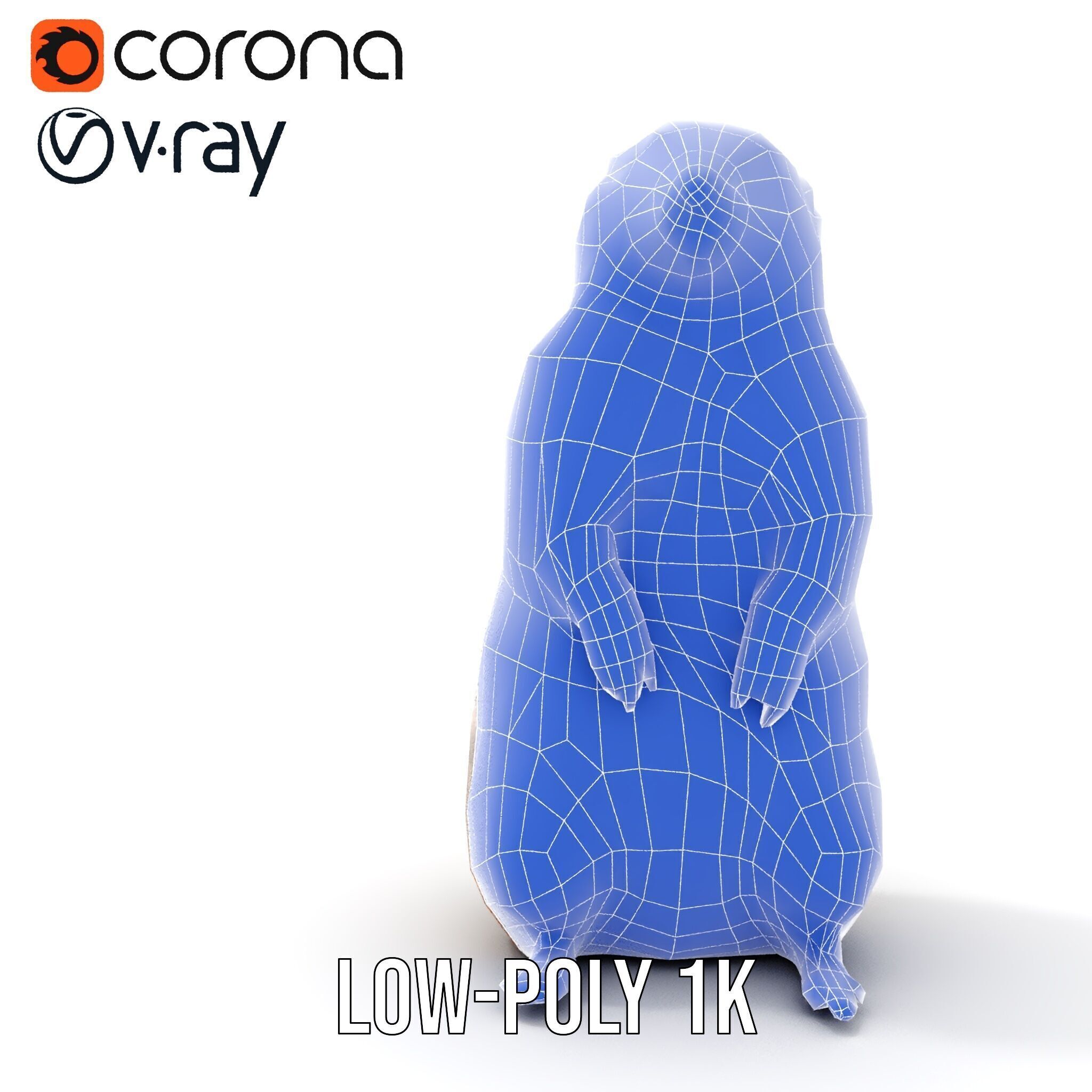 Prairie Dog D Model Pack with Detailed Fur and Textures Low-poly 3D model_27