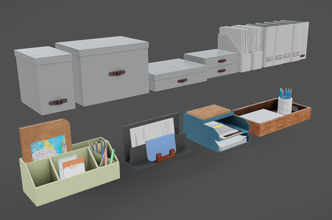 Office Tools 07 Low-poly 3D model_5