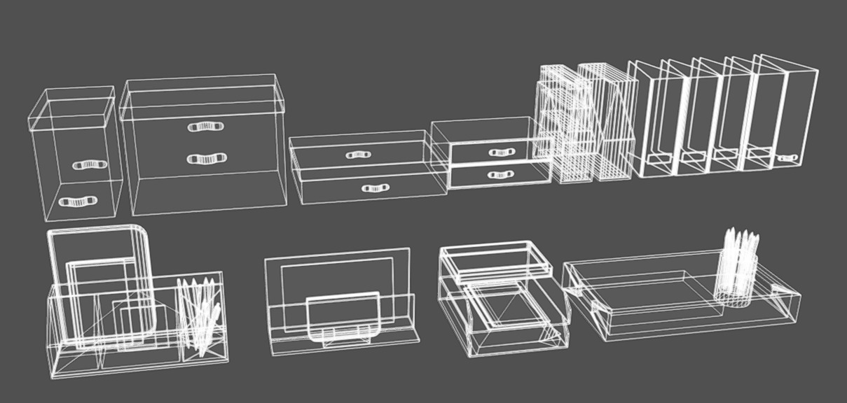 Office Tools 07 Low-poly 3D model_17