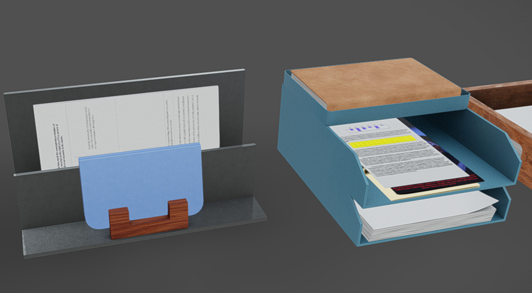 Office Tools 07 Low-poly 3D model_9