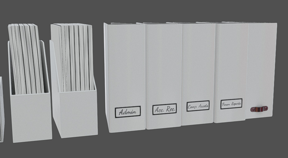 Office Tools 07 Low-poly 3D model_7