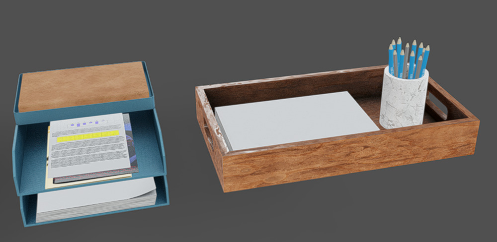 Office Tools 07 Low-poly 3D model_10