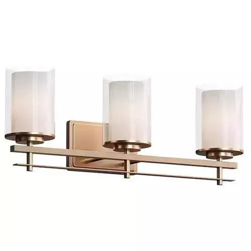 Millennium Lighting Huderson 3 - Light Vanity in Modern Gold
