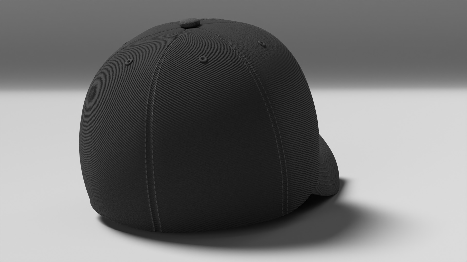 Baseball Hat 3D model_9