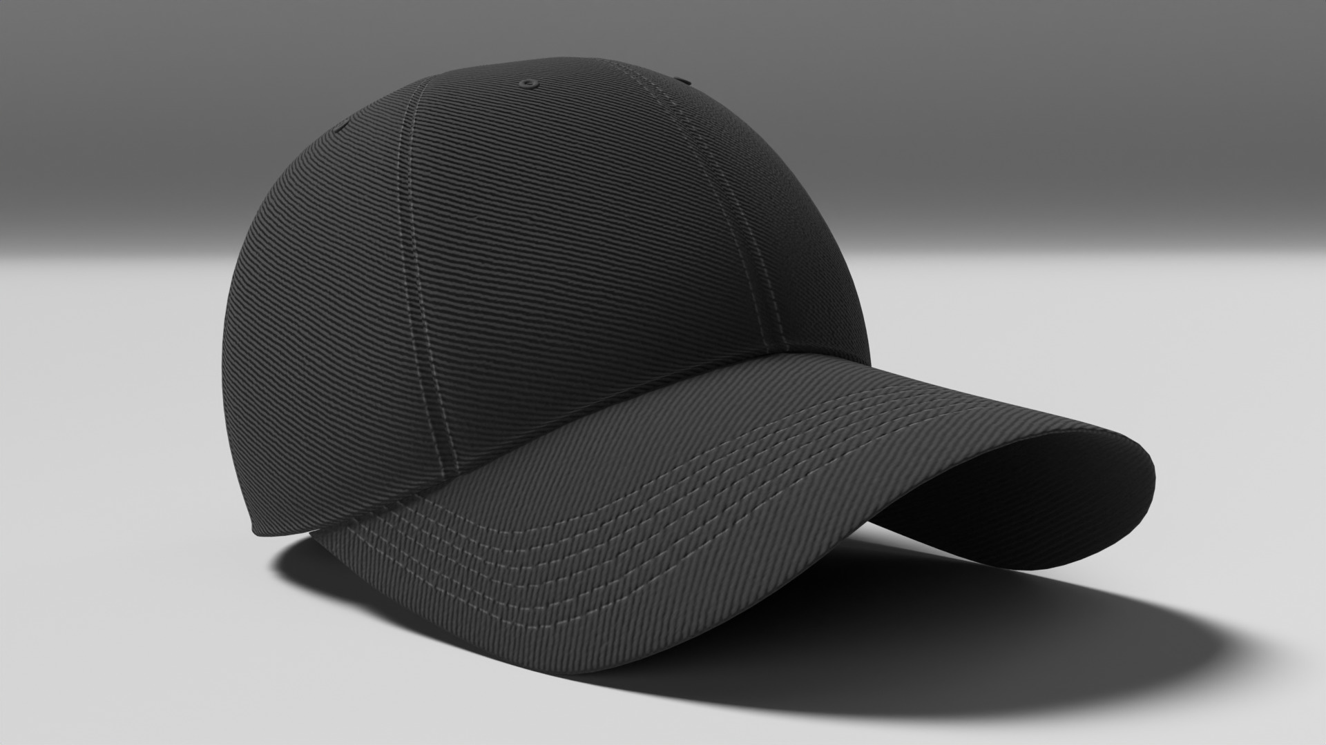 Baseball Hat 3D model_7