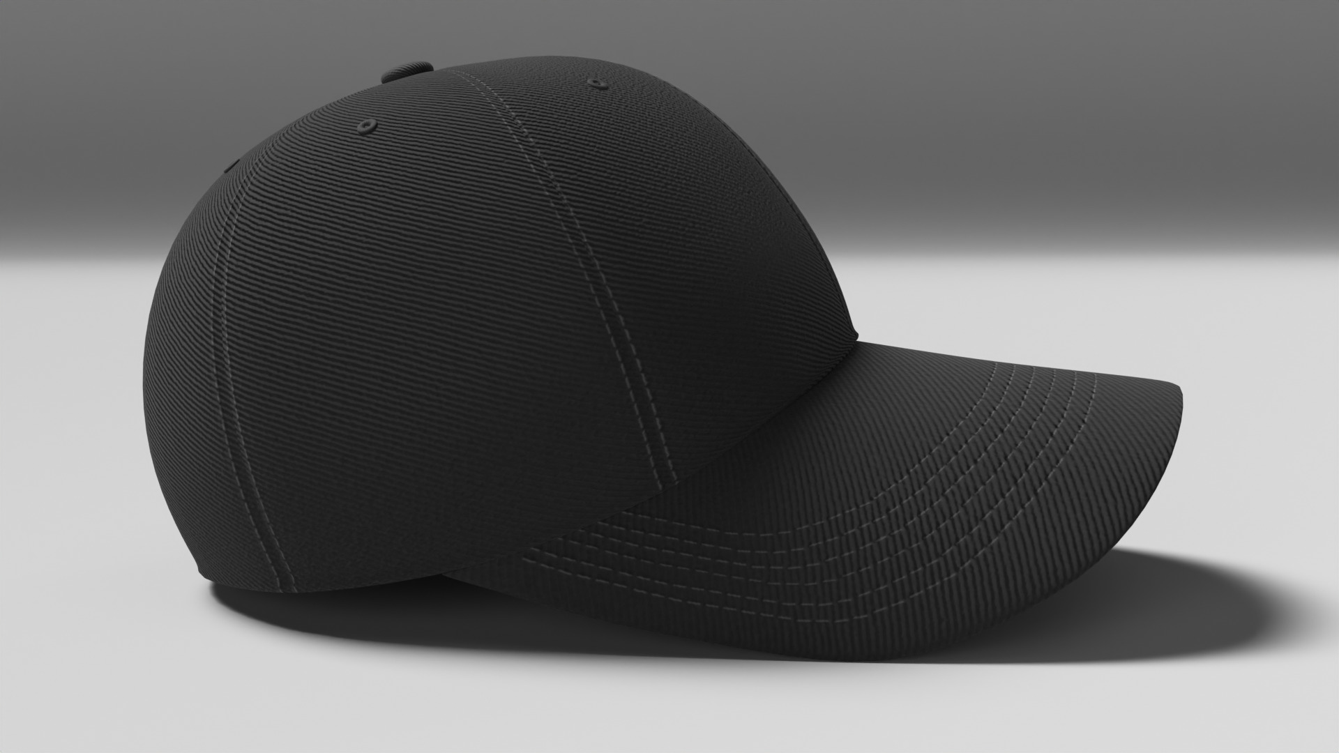 Baseball Hat 3D model_8