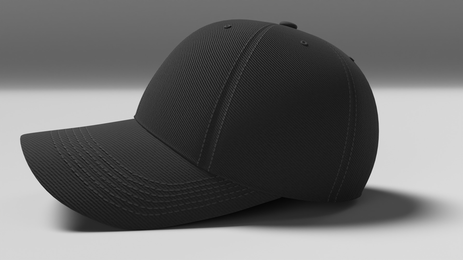 Baseball Hat 3D model_4