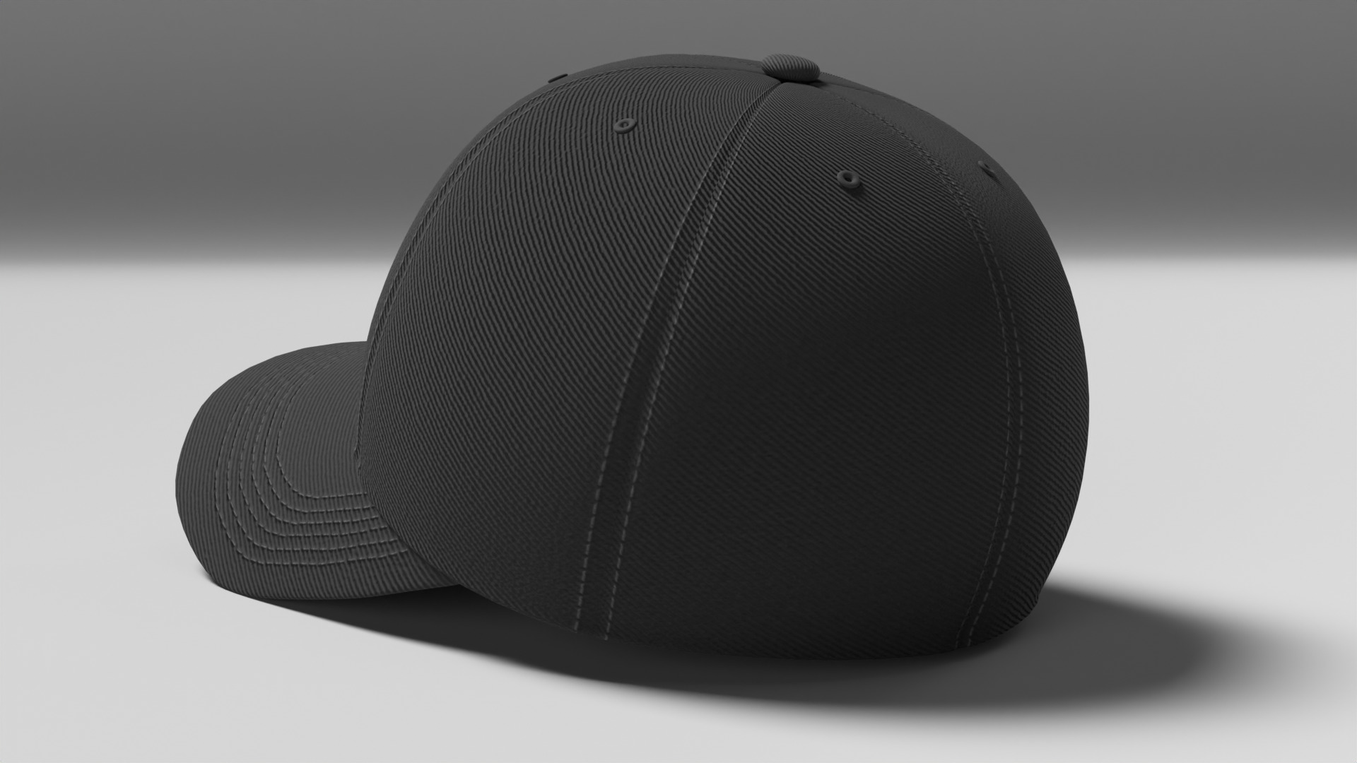 Baseball Hat 3D model_5