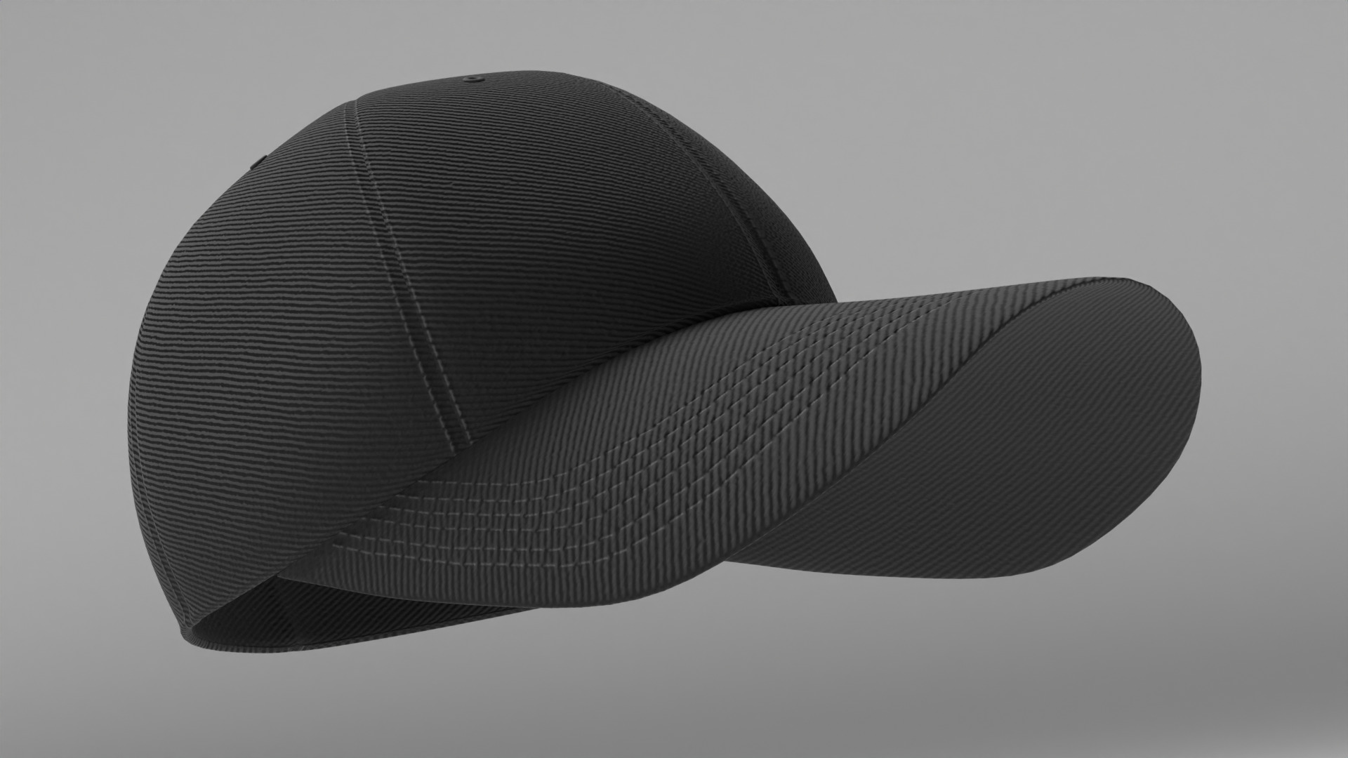 Baseball Hat 3D model_2