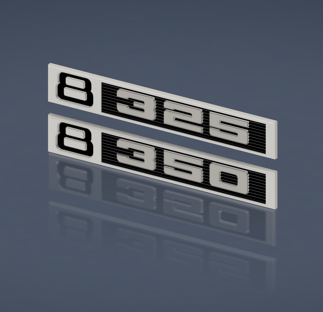 1969 72 Chevrolet C10 Pickup Fender Emblem 8 350 3D print model_1