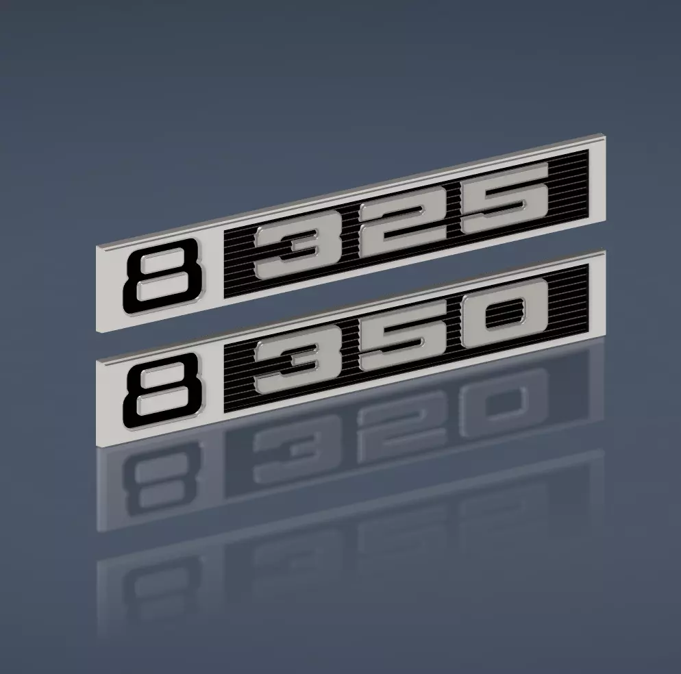 1969 72 Chevrolet C10 Pickup Fender Emblem 8 350 3D print model_0