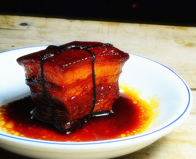 Food Chinese famous dish DongPo meat and Chinese wine 3D model_5