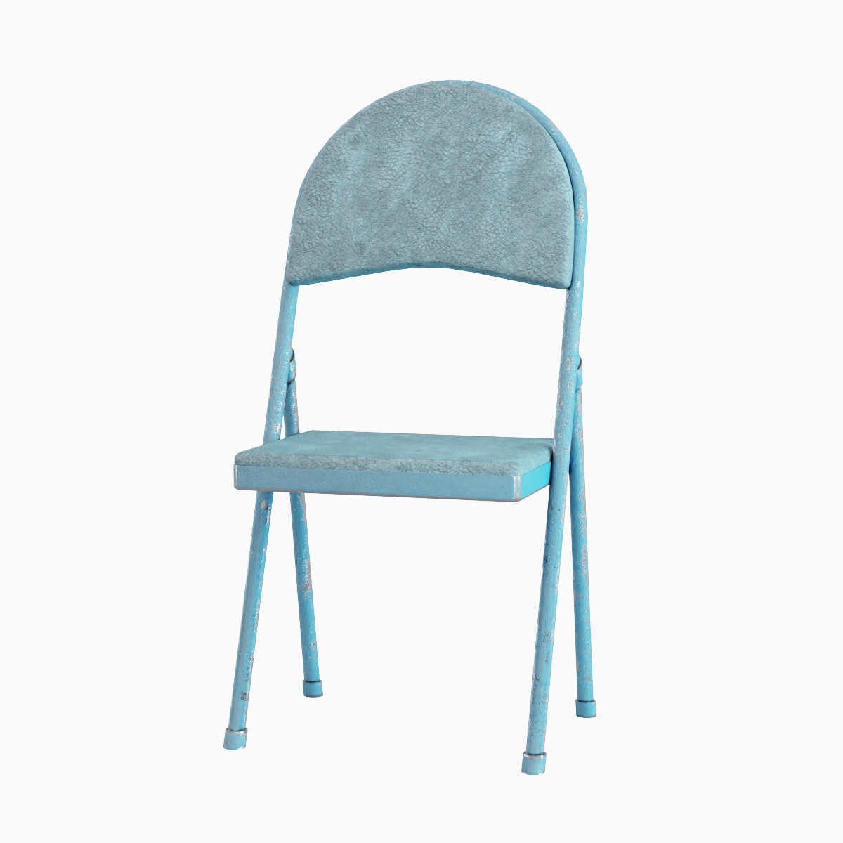 Folding Chair Set Low-poly 3D model_19