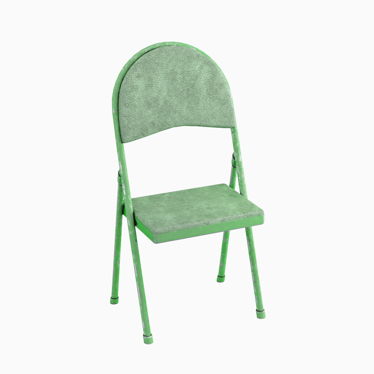 Folding Chair Set Low-poly 3D model_16