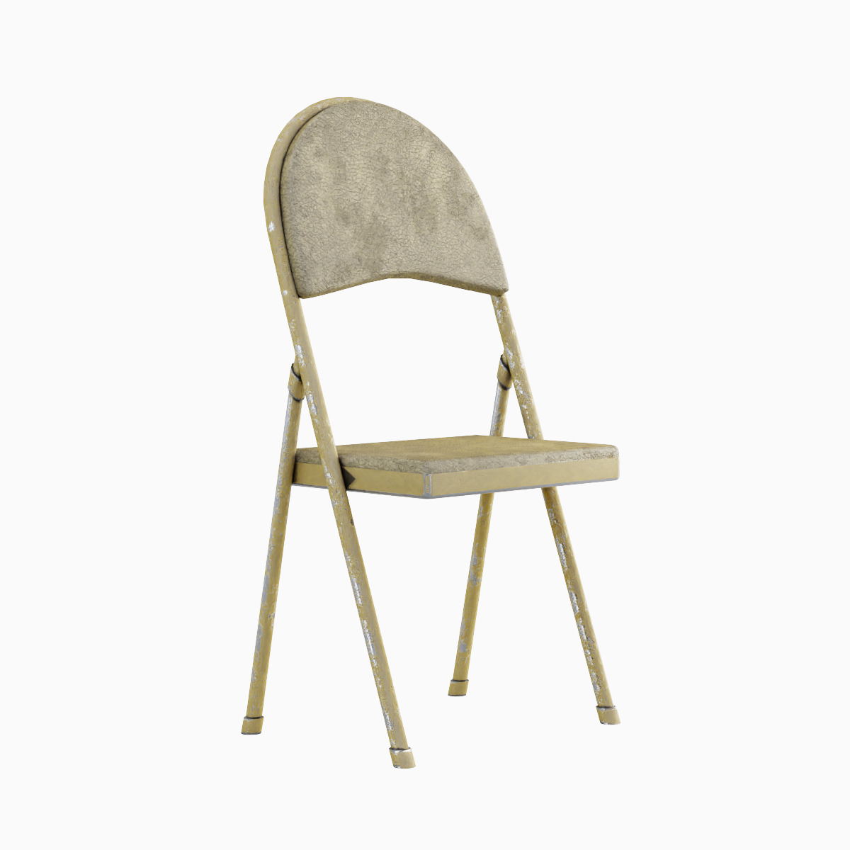 Folding Chair Set Low-poly 3D model_8