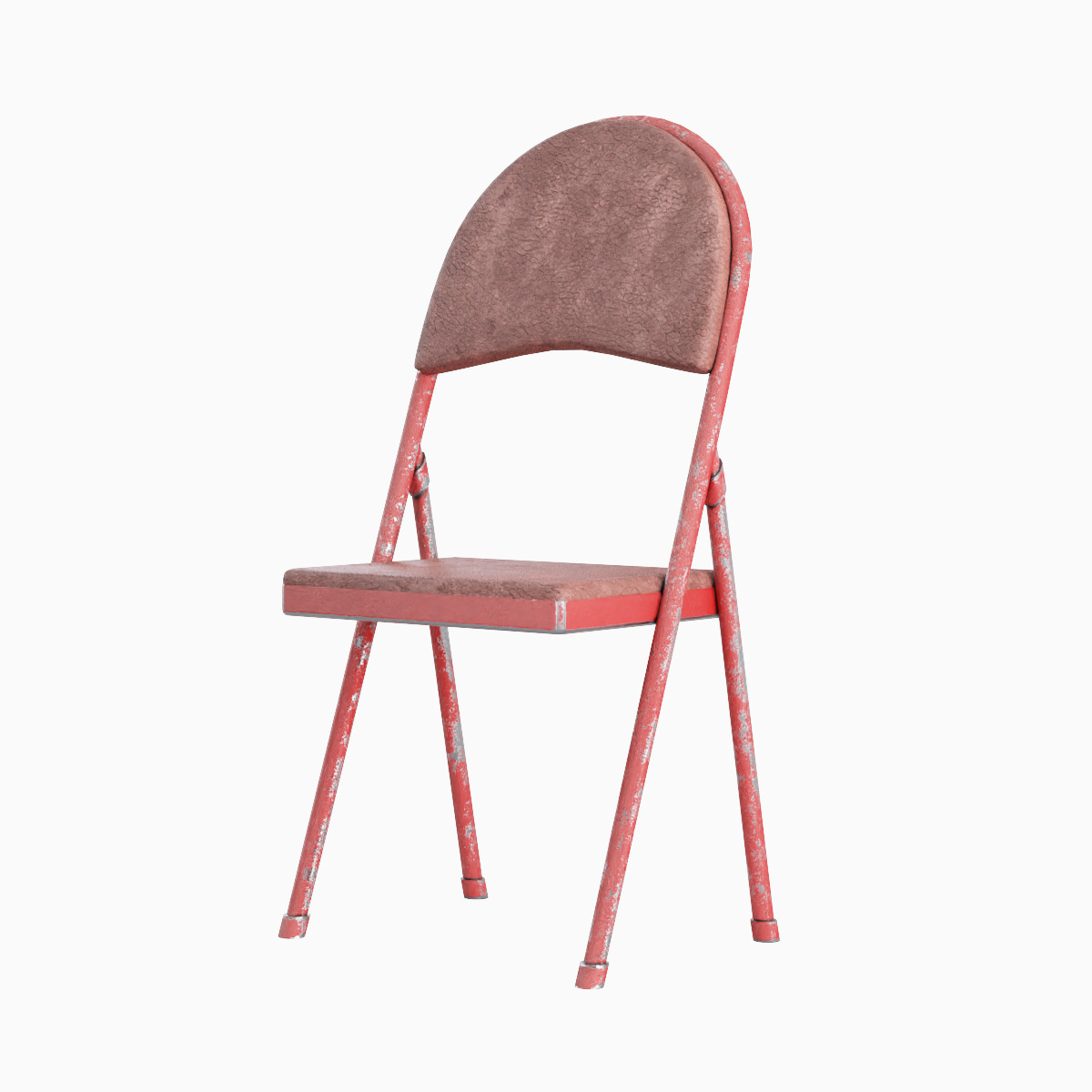 Folding Chair Set Low-poly 3D model_3