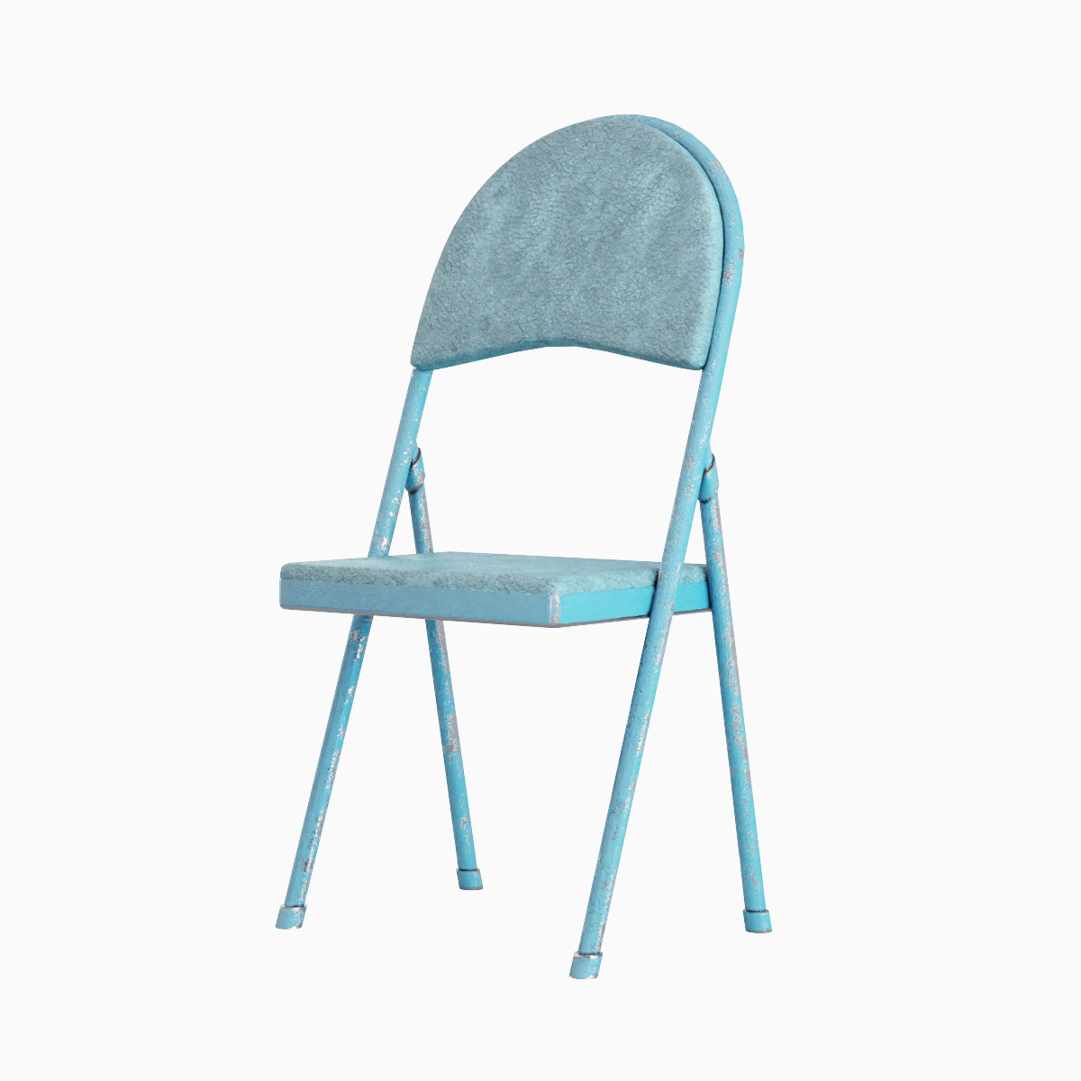 Folding Chair Set Low-poly 3D model_21