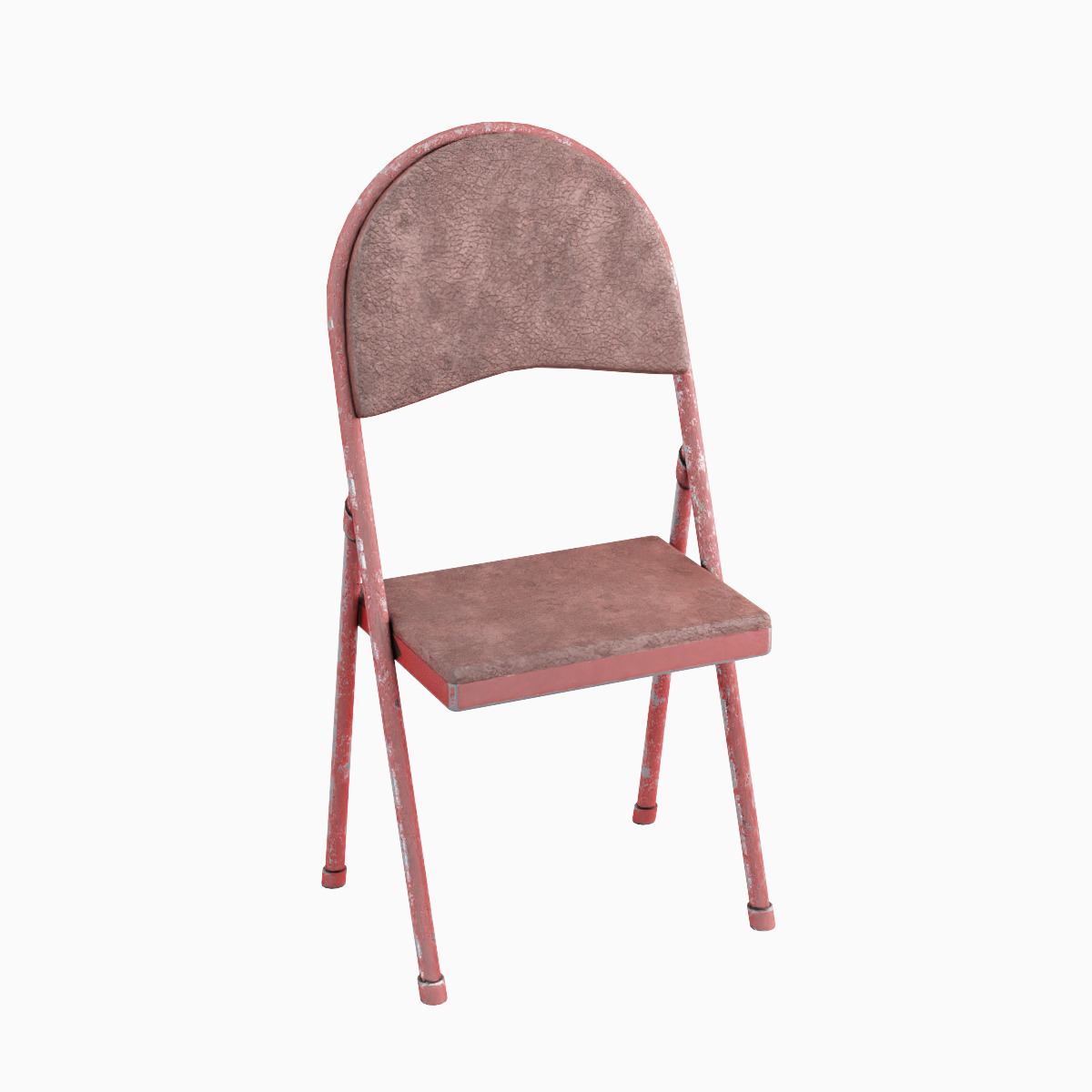 Folding Chair Set Low-poly 3D model_4