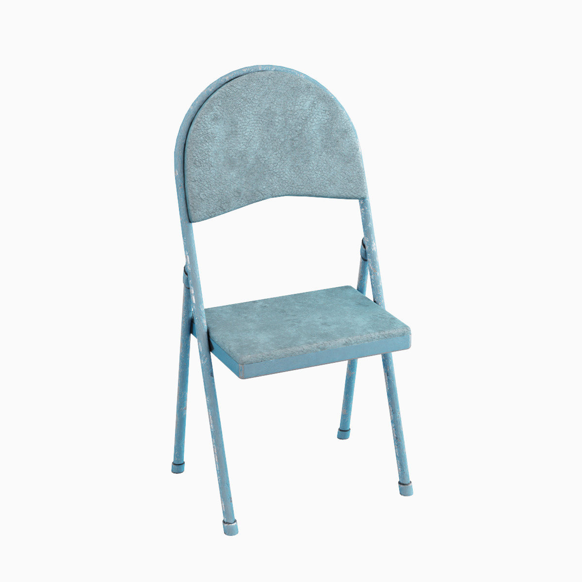 Folding Chair Set Low-poly 3D model_22