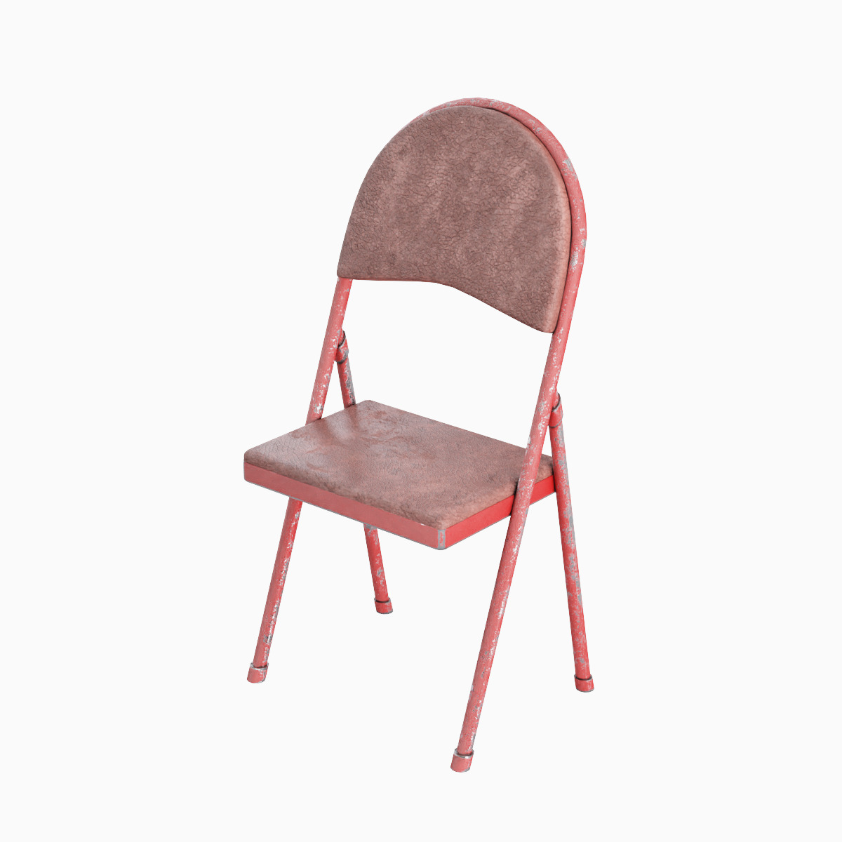 Folding Chair Set Low-poly 3D model_6