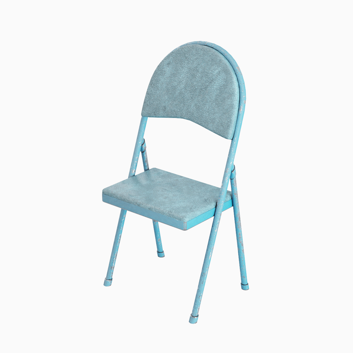 Folding Chair Set Low-poly 3D model_24