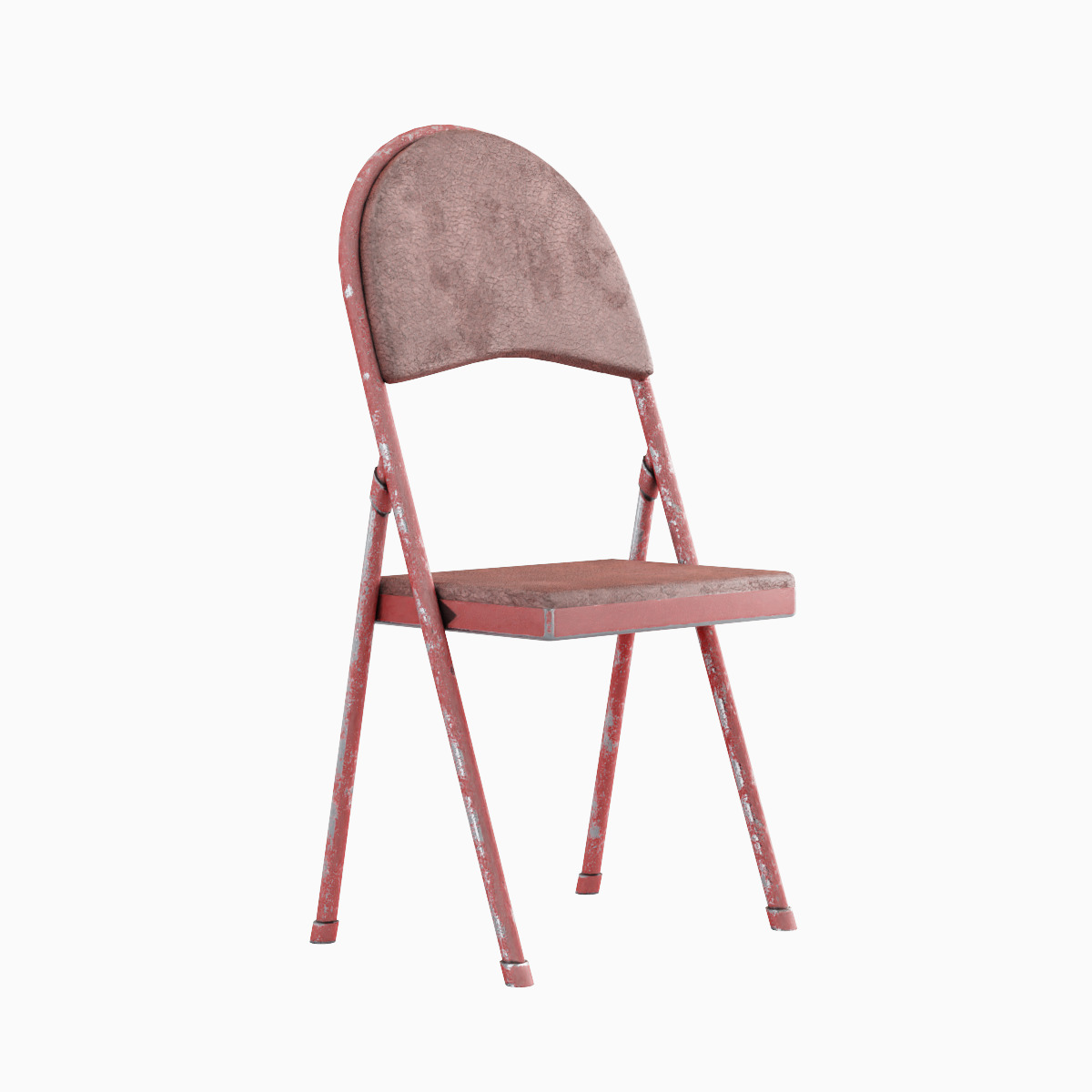 Folding Chair Set Low-poly 3D model_2