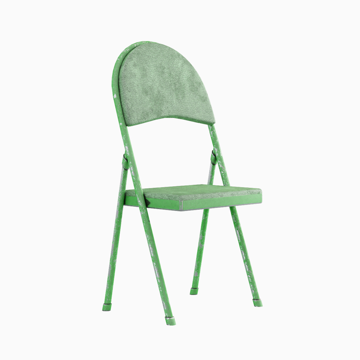 Folding Chair Set Low-poly 3D model_14