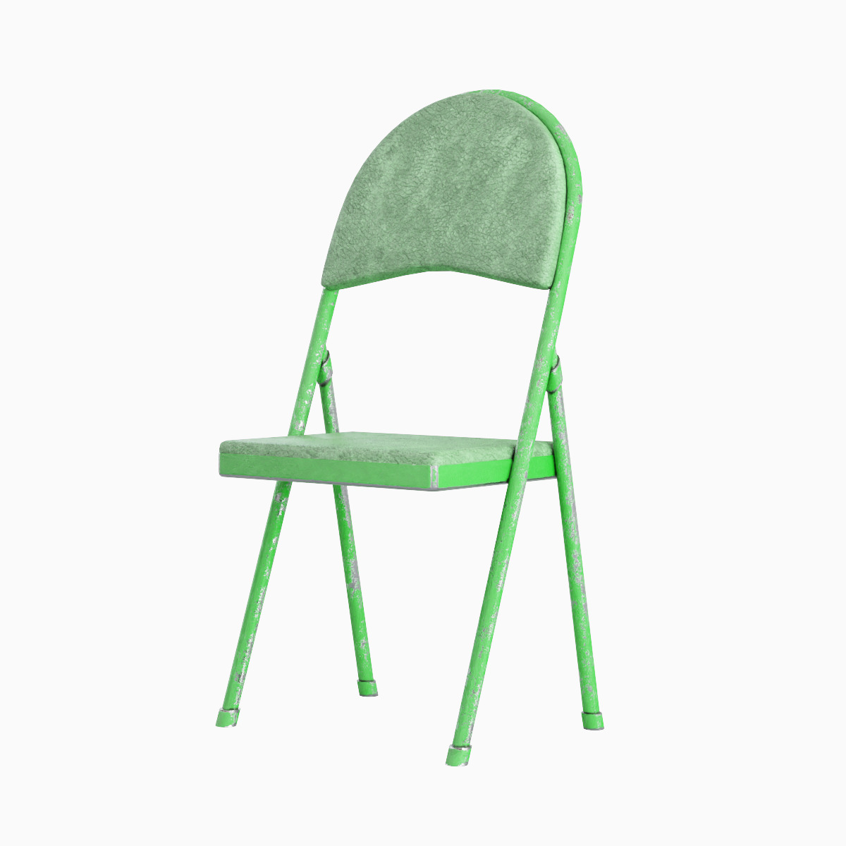 Folding Chair Set Low-poly 3D model_15