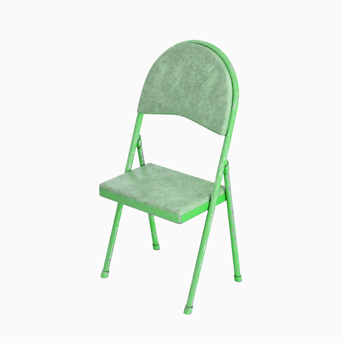 Folding Chair Set Low-poly 3D model_18